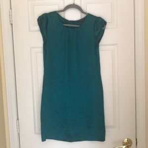 Teal 100% Silk Banana Republic Shift Dress